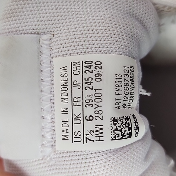 Adidas Women's White Classic Cloudfoam Lace Up Running Comfy Sneakers, sz 7.5 - Picture 13 of 13